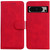 Google Pixel 8 Pro Skin Feel Pure Color Flip Leather Phone Case - Red