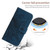 Google Pixel 8 Pro Skin Feel Sun Flower Embossed Flip Leather Phone Case with Lanyard - Inky Blue
