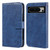 Google Pixel 8 Pro Skin Feeling Oil Leather Texture PU + TPU Phone Case - Dark Blue