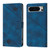 Google Pixel 8 Pro Skin-feel Embossed Leather Phone Case - Blue