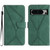 Google Pixel 8 Pro Stitching Embossed Leather Phone Case - Green