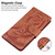 Google Pixel 8 Pro Tiger Embossing Pattern Flip Leather Phone Case - Brown