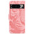 Google Pixel 8 Pro Tiger Embossing Pattern Flip Leather Phone Case - Pink