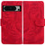 Google Pixel 8 Pro Tiger Embossing Pattern Flip Leather Phone Case - Red