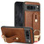 Google Pixel 8 Pro Wristband Leather Back Phone Case - Brown