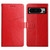 Google Pixel 8 Pro Y-shaped Pattern Flip Leather Phone Case - Red