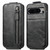 Google Pixel 8 Pro Zipper Wallet Vertical Flip Leather Phone Case - Black