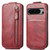 Google Pixel 8 Pro Zipper Wallet Vertical Flip Leather Phone Case - Red