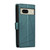 Google Pixel 8 PU Genuine Leather Texture Embossed Line Phone Case - Green Google Pixel 8 PU Genuine Leather Texture Embossed Line Phone Case - Green
