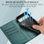 Google Pixel 8 PU Genuine Leather Texture Embossed Line Phone Case - Green Google Pixel 8 PU Genuine Leather Texture Embossed Line Phone Case - Green