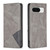 Google Pixel 8 Rhombus Texture Magnetic Leather Phone Case - Grey