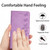 Google Pixel 8 Seven Butterflies Embossed Leather Phone Case - Purple