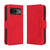 Google Pixel 8 Skin Feel Calf Texture Card Slots Leather Phone Case - Red