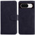 Google Pixel 8 Skin Feel Pure Color Flip Leather Phone Case - Black