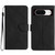 Google Pixel 8 Stitching Embossed Leather Phone Case - Black