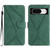 Google Pixel 8 Stitching Embossed Leather Phone Case - Green Google Pixel 8 Stitching Embossed Leather Phone Case - Green