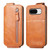 Google Pixel 8 Zipper Wallet Vertical Flip Leather Phone Case - Brown