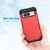 Google Pixel 8 3 in 1 Shockproof PC + Silicone Phone Case - Red+Black