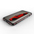 Google Pixel 8 Aurora Series Lens Protector + Metal Frame Phone Case - Black Red