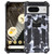 Google Pixel 8 Camouflage Armor Kickstand TPU + PC Magnetic Phone Case - Grey