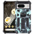 Google Pixel 8 Camouflage Armor Kickstand TPU + PC Magnetic Phone Case - Mint Green