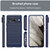 Google Pixel 8 Carbon Fiber Brushed Texture TPU Case - Navy