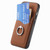 Google Pixel 8 Carbon Fiber Card Wallet Ring Holder Phone Case - Brown