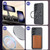 Google Pixel 8 CD Magnetic Ring Magsafe Cross Texture Phone Case - Black