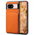 Google Pixel 8 Denior Calf Texture Holder Electroplating Phone Case - Orange