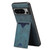 Google Pixel 8 Denior PU Back Cover Card Slot Holder Phone Case - Blue