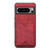 Google Pixel 8 Denior PU Back Cover Card Slot Holder Phone Case - Red