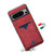 Google Pixel 8 Denior PU Back Cover Card Slot Holder Phone Case - Red