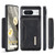 Google Pixel 8 DG.MING M2 Series 3-Fold Multi Card Bag + Magnetic Phone Case - Black