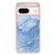 Google Pixel 8 Electroplating Marble Dual-side IMD Phone Case - Blue 018