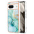 Google Pixel 8 Electroplating Marble Dual-side IMD Phone Case - Green 003