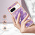 Google Pixel 8 Electroplating Marble Dual-side IMD Phone Case - Purple 002