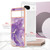 Google Pixel 8 Electroplating Marble Dual-side IMD Phone Case - Purple 002