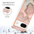 Google Pixel 8 Electroplating Marble Dual-side IMD Phone Case - Rose Gold 015