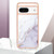 Google Pixel 8 Electroplating Marble Dual-side IMD Phone Case - White 006