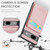 Google Pixel 8 Fierre Shann Crazy Horse Card Holder Back Cover PU Phone Case - Pink
