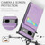Google Pixel 8 Fierre Shann Crazy Horse Card Holder Back Cover PU Phone Case - Purple