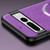 Google Pixel 8 Pro CD Magnetic Ring Magsafe Cross Texture Phone Case - Purple