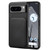 Google Pixel 8 Pro Denior Calf Texture Holder Electroplating Phone Case - Black