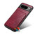 Google Pixel 8 Pro Denior Crocodile Texture Holder Electroplating Phone Case - Red