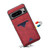 Google Pixel 8 Pro Denior PU Back Cover Card Slot Holder Phone Case - Red