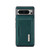 Google Pixel 8 Pro DG.MING M2 Series 3-Fold Multi Card Bag + Magnetic Phone Case - Green