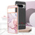Google Pixel 8 Pro Electroplating Marble Dual-side IMD Phone Case - Rose Gold 005