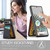 Google Pixel 8 Pro Fierre Shann Crazy Horse Card Holder Back Cover PU Phone Case - Black