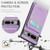 Google Pixel 8 Pro Fierre Shann Crazy Horse Card Holder Back Cover PU Phone Case - Purple