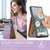 Google Pixel 8 Pro Fierre Shann Crazy Horse Card Holder Back Cover PU Phone Case - Purple